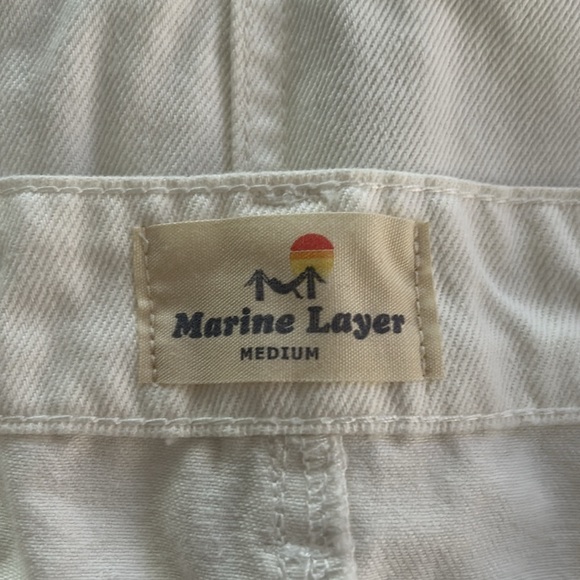 Marine Layer White A Line Button Mini Skirt - Picture 4 of 6